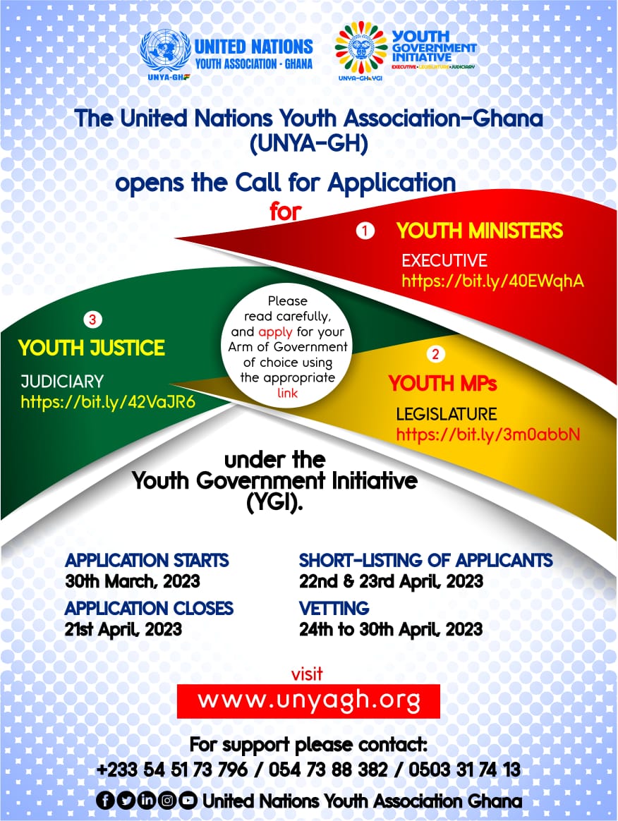 You are currently viewing ➖➖➖➖➖➖UNYA-GH 🇬🇭 YGI Opens Call for Application  ➖➖➖➖➖➖